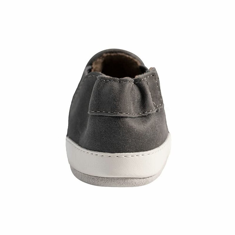 Robeez Liam Charcoal Soft Sole Baby Shoe 12-18mo - Image 4